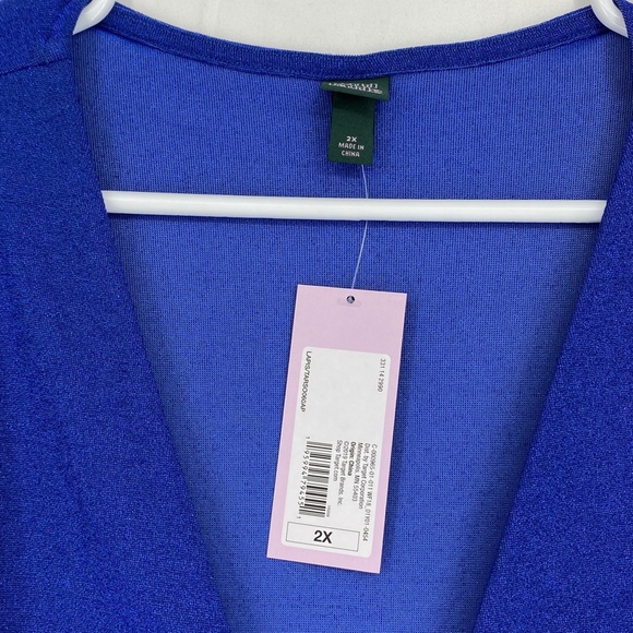 Wild Fable Juniors Size 2X Cut Out Bodycon Dress Long Sleeve Lapis Blue Lurex - Picture 5 of 8